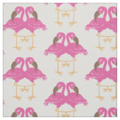 Zwei tanzende Flamingos Stoff (Muster)