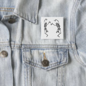 Zwei tanzender Skelett-Halloween-Knopf Button (Beispiel)