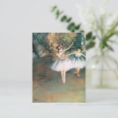 Zwei Tänzer auf einer Bühne 1874 Degas Postkarte (Stehend Vorderseite)