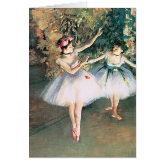 Zwei Tänzer auf einer Bühne von Edgar Degas, Vinta (Vorne)