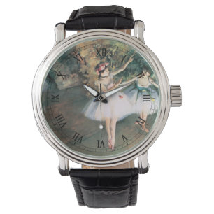 Zwei Tänzer auf einer Bühne von Edgar Degas, Vinta Armbanduhr