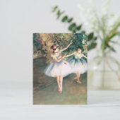 Zwei Tänzer auf einer Bühne von Edgar Degas, Vinta Postkarte (Stehend Vorderseite)