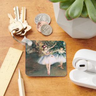 Zwei Tänzer auf einer Bühne von Edgar Degas, Vinta Schlüsselanhänger