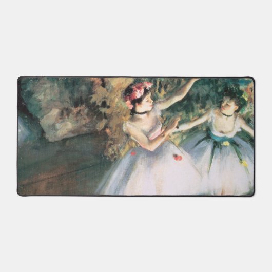 Zwei Tänzer auf einer Bühne von Edgar Degas, Vinta Schreibtischunterlage (Vorderseite)