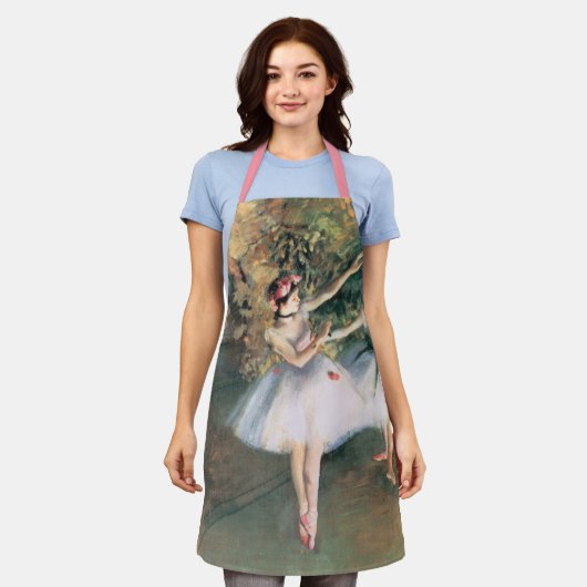 Zwei Tänzer auf einer Bühne von Edgar Degas, Vinta Schürze (Getragen)