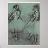 Zwei Tänzer, c. 1879, Edgar Degas Poster (Vorne)
