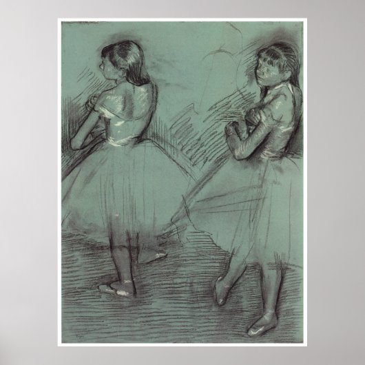 Zwei Tänzer, c. 1879, Edgar Degas Poster (Vorne)