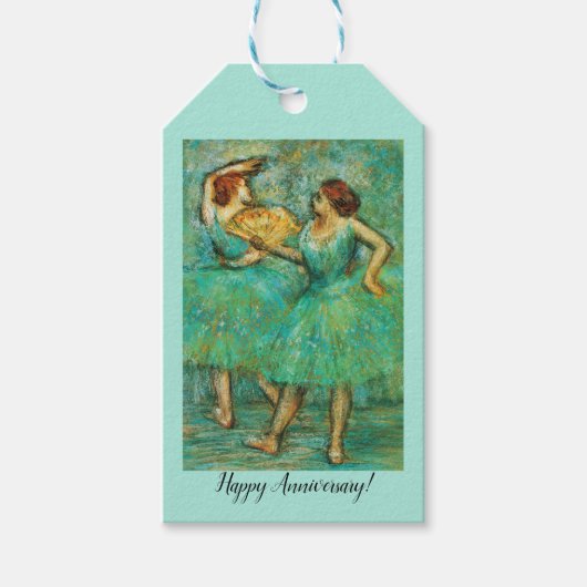 Zwei Tänzer, Degas Art Geschenkanhänger (Vorderseite)
