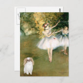 Zwei Tänzer - Japanisches Kinn (L1) Postkarte (Vorne/Hinten)