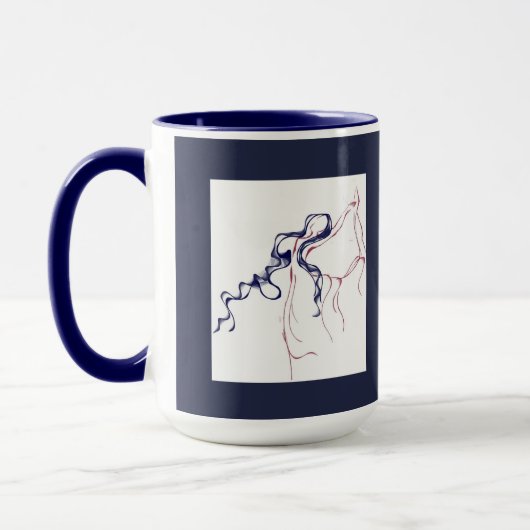 Zwei Tänzer-Kaffee-Tasse Tasse (Links)