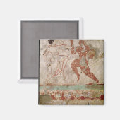 Zwei Tänzer und Delphine Magnet (Vorderseite/Rückseite)