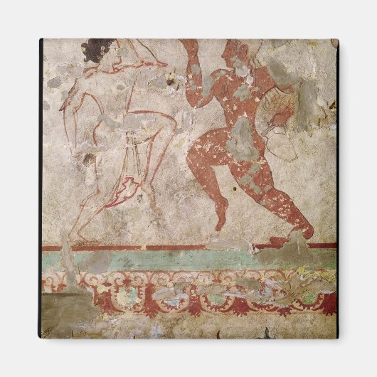 Zwei Tänzer und Delphine Magnet (Vorne)