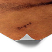 Zwei Tänzer von Edgar Degas Poster (Ecke)