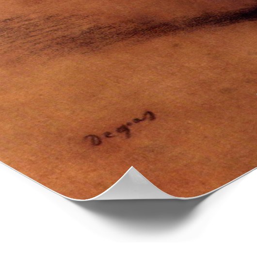 Zwei Tänzer von Edgar Degas Poster (Ecke)