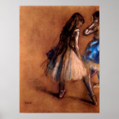 Zwei Tänzer von Edgar Degas Poster (Vorne)