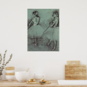 Zwei Tänzer von Edgar Degas, Vintage Ballettkunst Poster (Küche)