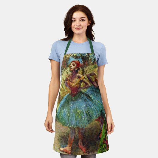 Zwei Tänzer von Edgar Degas, Vintage Ballettkunst Schürze (Getragen)