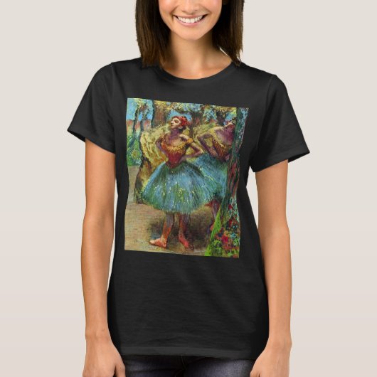 Zwei Tänzer von Edgar Degas, Vintage Ballettkunst T-Shirt (Vorderseite)