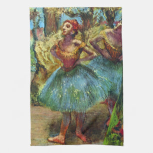 Zwei Tänzerinnen von Edgar Degas, Vintage Ballett  Geschirrtuch