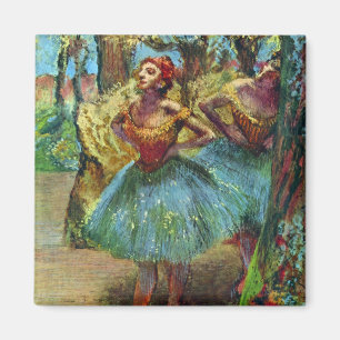 Zwei Tänzerinnen von Edgar Degas, Vintage Ballett  Magnet