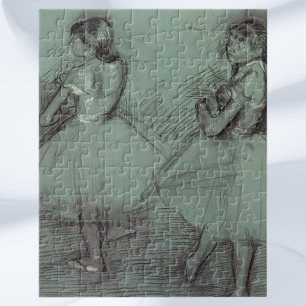 Zwei Tänzerinnen von Edgar Degas, Vintage-Ballett- Puzzle