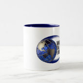 Zwei Tasse des Ton-15oz WDF (Mittel)