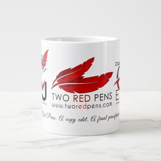 Zwei Tasse für Red Pens Editing Service (Vorderseite)