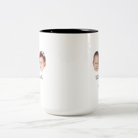 Zwei Tasse Personalisiertes Foto Geschenk (Mittel)