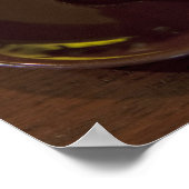 zwei Tassen frisch gebrühten Espressokaffees auf e Poster (Ecke)