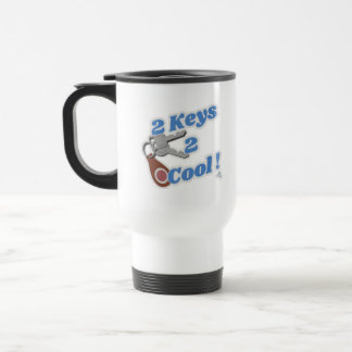 Zwei Tasten zwei Cooles klassisches Automotto Reisebecher