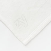 Zwei Tauben auf einem Baumzweig-Decke Fleecedecke (Ecke)