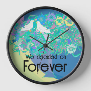 Zwei Tauben, die wir für immer wählten Uhr