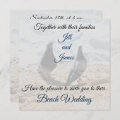 Zwei Tauben durch die Einladung (Vorne/Hinten)