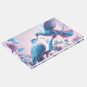 Zwei Tauben Flat Danke Karte Gästebuch (Ecke)