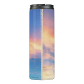 Zwei Tauben mit einem Segen-Gebet Thermosbecher (Rückseite)