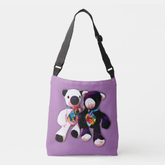 Zwei Teddy Bär Doppelseitiges Tote Bag Tragetaschen Mit Langen Trägern