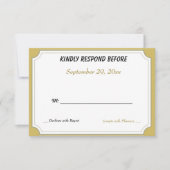 ZWEI TEDDY BÄREN 50 JAHRE ZUSAMMEN UAWG RSVP KARTE (Vorderseite)