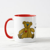 Zwei Teddy Bears Coffee Tasse (Links)