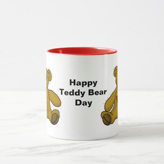 Zwei Teddy Bears Coffee Tasse (Zentrum)