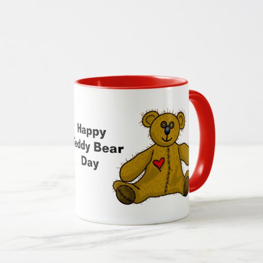 Zwei Teddy Bears Coffee Tasse (VorderseiteRechts)