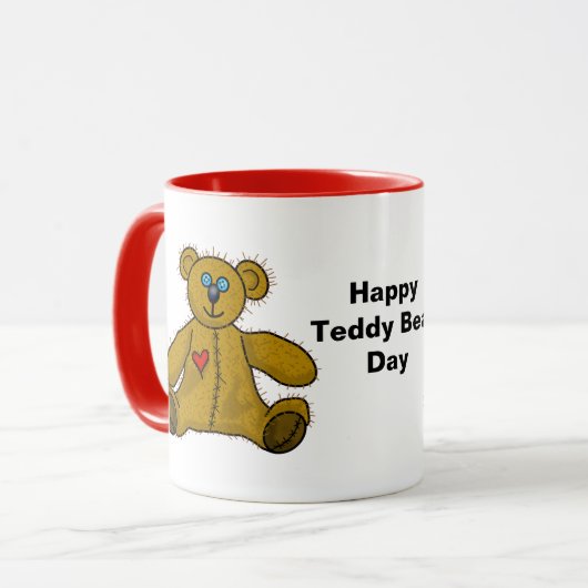 Zwei Teddy Bears Coffee Tasse (Vorderseite Links)