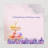 Zwei Tee für zwei Babydusche Danke Karte (Vorne/Hinten)