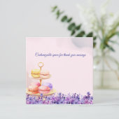 Zwei Tee für zwei Babydusche Danke Karte (Stehend Vorderseite)