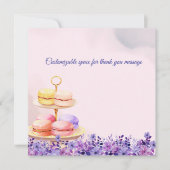 Zwei Tee für zwei Babydusche Danke Karte (Vorderseite)