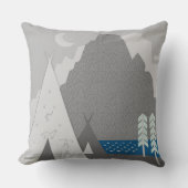 Zwei Teepis Drei Kiefernwälder Kissen (Vorderseite)