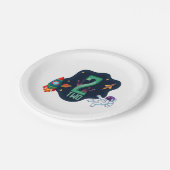 Zwei Teller der Moon Birthday Party (Schrägansicht)