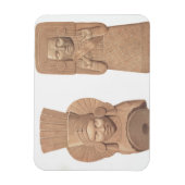 Zwei Terrakotta-Figuren aus Palenque, pla Magnet (Vertikal)