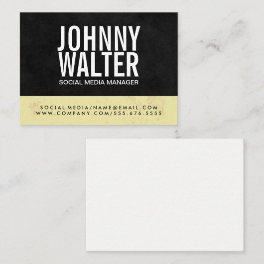 Zwei Textur / Variation Visitenkarte (Vorne/Hinten)