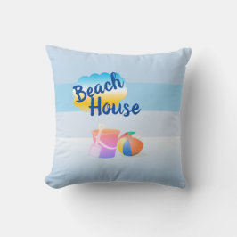 Zwei Themen Blue & Pink Beach House Cushion Kissen