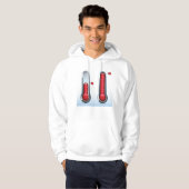 Zwei Thermometer Hoodie (Vorne ganz)